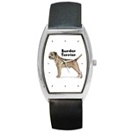 Border Terrier Barrel Style Metal Watch