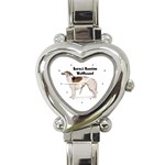 Borzoi Russian Wolfhound Heart Italian Charm Watch