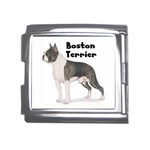 Boston Terrier Mega Link Italian Charm (18mm)