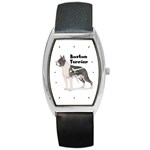 Boston Terrier Barrel Style Metal Watch