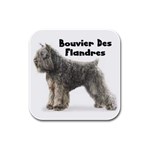 Bouvier des Flandres Rubber Square Coaster (4 pack)