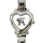 Bouvier des Flandres Heart Italian Charm Watch