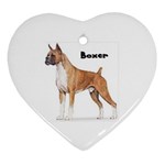 Boxer Ornament (Heart)