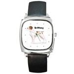 Brittany Square Metal Watch