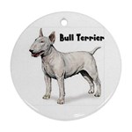 Bull Terrier Ornament (Round)