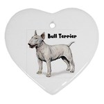 Bull Terrier Ornament (Heart)