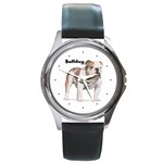 Bulldog Round Metal Watch