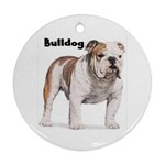 Bulldog Ornament (Round)