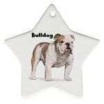 Bulldog Ornament (Star)