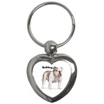 Bulldog Key Chain (Heart)