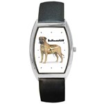 Bullmastiff Barrel Style Metal Watch