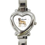 Bullmastiff Heart Italian Charm Watch