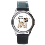 Cairn Terrier Round Metal Watch