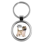 Cairn Terrier Key Chain (Round)