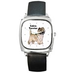 Cairn Terrier Square Metal Watch