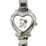 Cairn Terrier Heart Italian Charm Watch