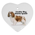 Cavalier King Charles Spaniel Ornament (Heart)