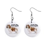 Cavalier King Charles Spaniel 1  Button Earrings