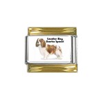 Cavalier King Charles Spaniel Gold Trim Italian Charm (9mm)