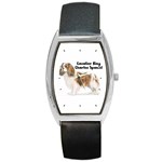 Cavalier King Charles Spaniel Barrel Style Metal Watch