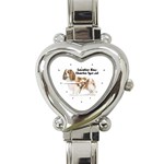 Cavalier King Charles Spaniel Heart Italian Charm Watch