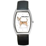 Chihuahua Barrel Style Metal Watch