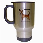 Chihuahua Travel Mug (Silver Gray)