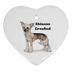 Chinese Crested Ornament (Heart)