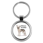 Chinese Crested Key Chain (Round)