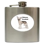 Chinese Crested Hip Flask (6 oz)