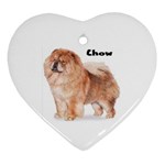 Chow Chow Ornament (Heart)