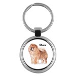 Chow Chow Key Chain (Round)