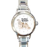 Cocker Spaniel Round Italian Charm Watch