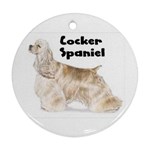 Cocker Spaniel Ornament (Round)