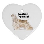 Cocker Spaniel Ornament (Heart)