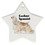 Cocker Spaniel Ornament (Star)