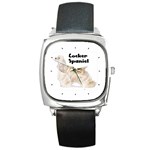 Cocker Spaniel Square Metal Watch