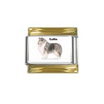 Collie Gold Trim Italian Charm (9mm)