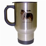 Collie Travel Mug (Silver Gray)