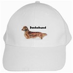 Dachshund Long Haired White Cap