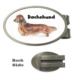 Dachshund Long Haired Money Clip (Oval)