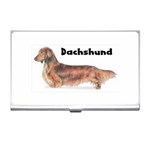 Dachshund Long Haired Business Card Holder