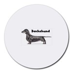 Dachshund Smooth Round Mousepad