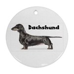 Dachshund Smooth Ornament (Round)