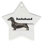 Dachshund Smooth Ornament (Star)