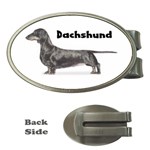 Dachshund Smooth Money Clip (Oval)