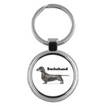 Dachshund Smooth Key Chain (Round)