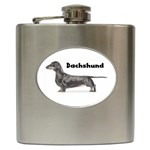 Dachshund Smooth Hip Flask (6 oz)