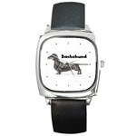 Dachshund Smooth Square Metal Watch