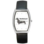 Dachshund Smooth Barrel Style Metal Watch